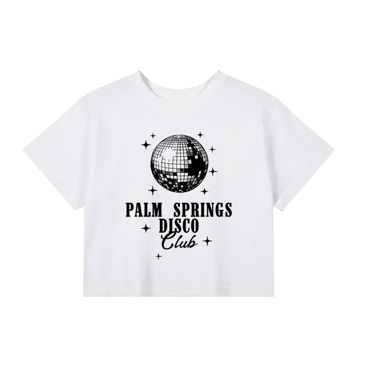 Palm Springs Disco Club Cropped T-Shirt