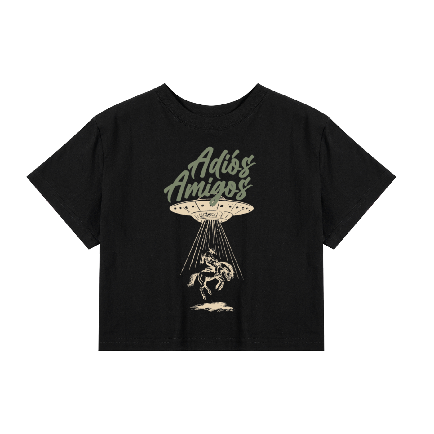 Adios Amigos Cropped T-Shirt